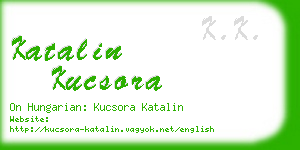 katalin kucsora business card